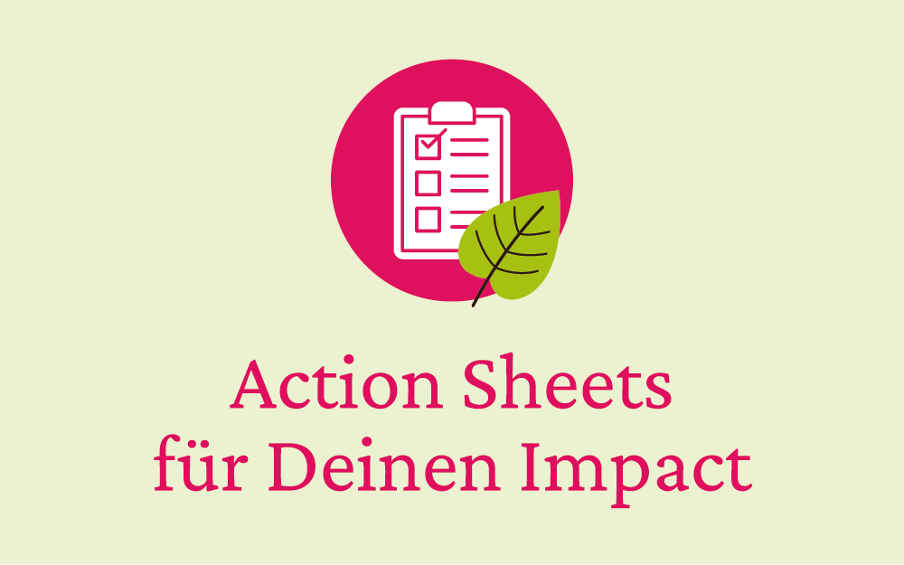 Action Sheets für Deinen Impact - zeitsprung