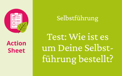 Wie ist es um Deine Selbstführung bestellt?